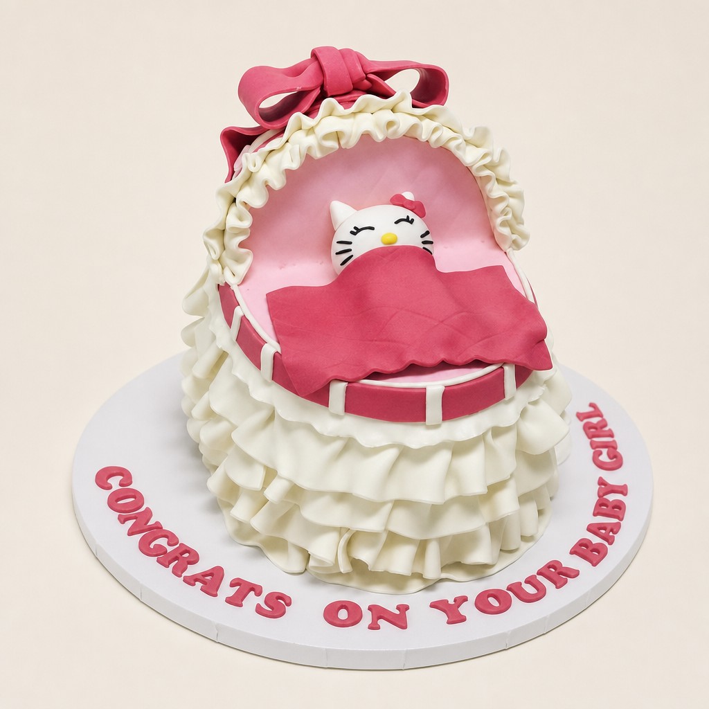 Baby shower cake by Sweet Escape Cake Company, Indianapolis