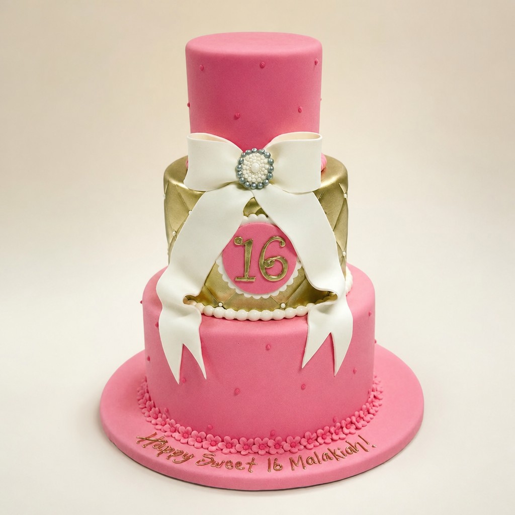 Birthday cake by Sweet Escape Cake Company, Indianapolis