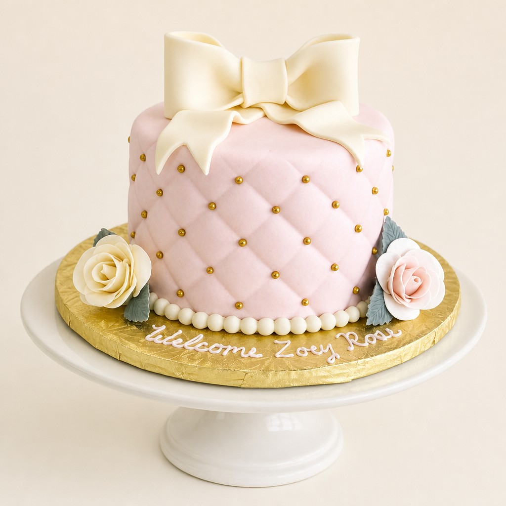 Baby shower cake by Sweet Escape Cake Company, Indianapolis