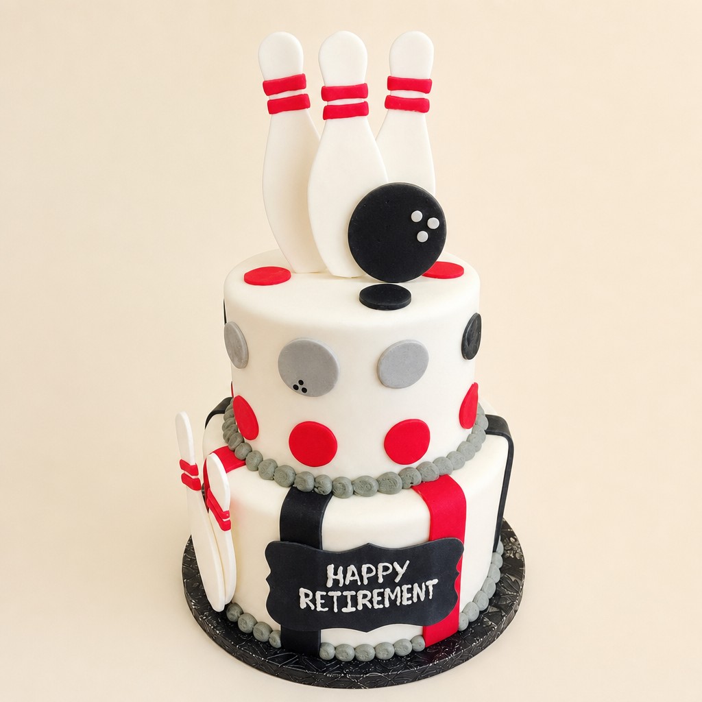 Retirement cake by Sweet Escape Cake Company, Indianapolis