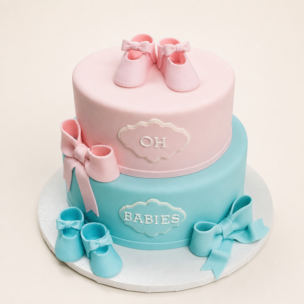 Baby shower cake by Sweet Escape Cake Company, Indianapolis