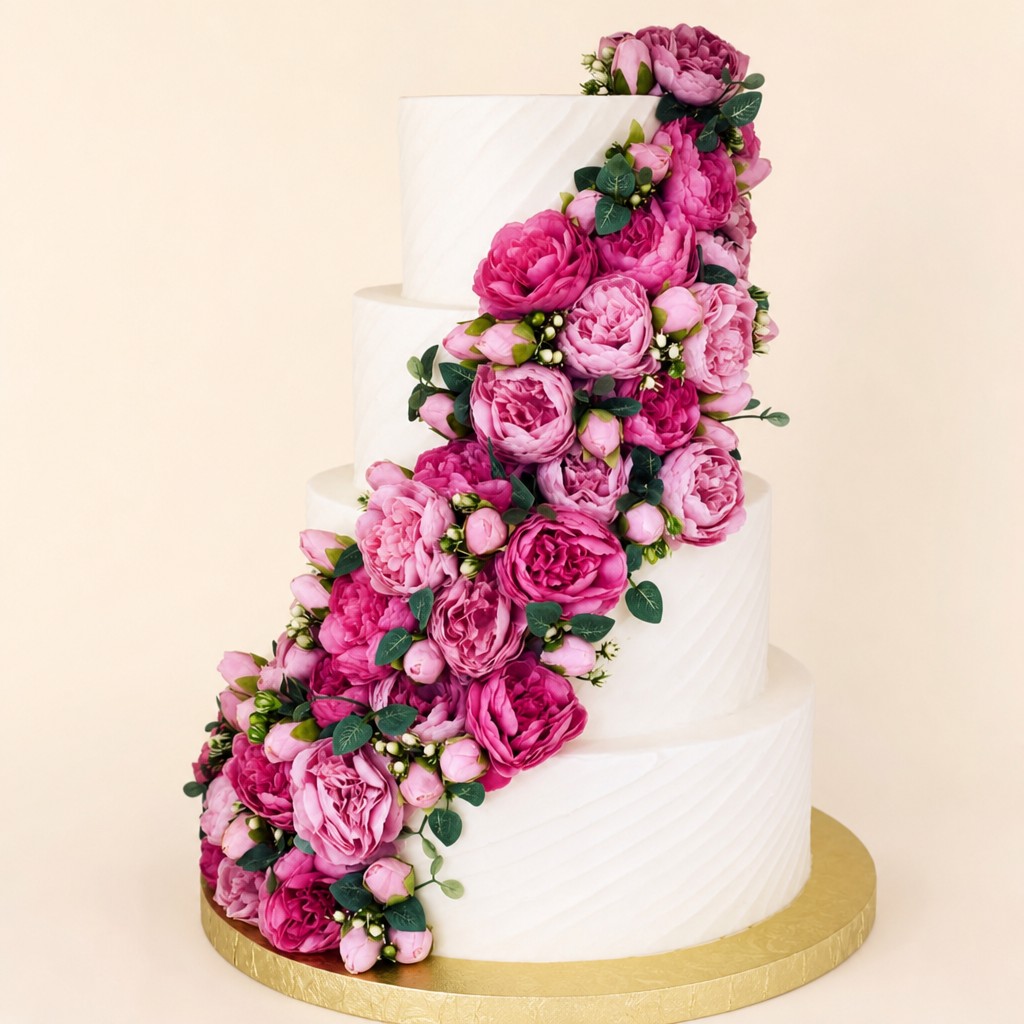 Wedding cake by Sweet Escape Cake Company, Indianapolis