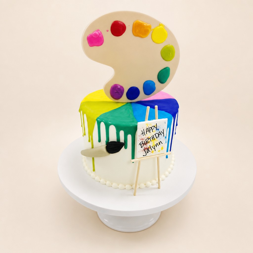 Birthday cake by Sweet Escape Cake Company, Indianapolis