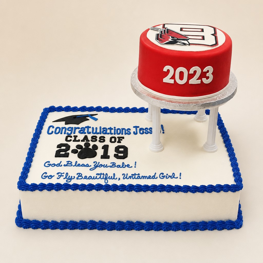 Graduation cake by Sweet Escape Cake Company, Indianapolis