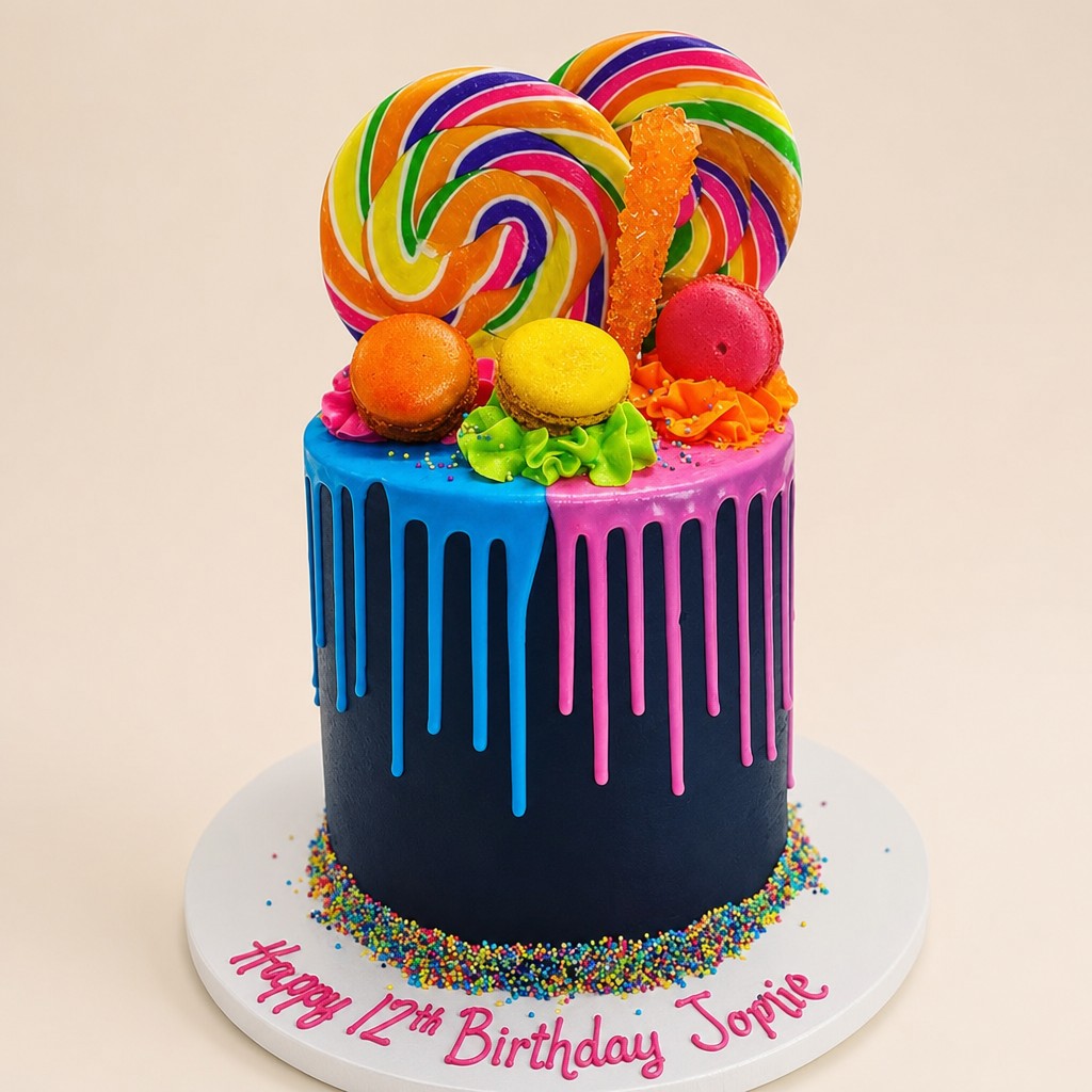 Birthday cake by Sweet Escape Cake Company, Indianapolis