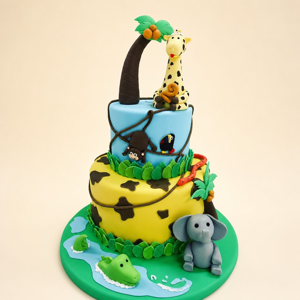 Birthday cake by Sweet Escape Cake Company, Indianapolis