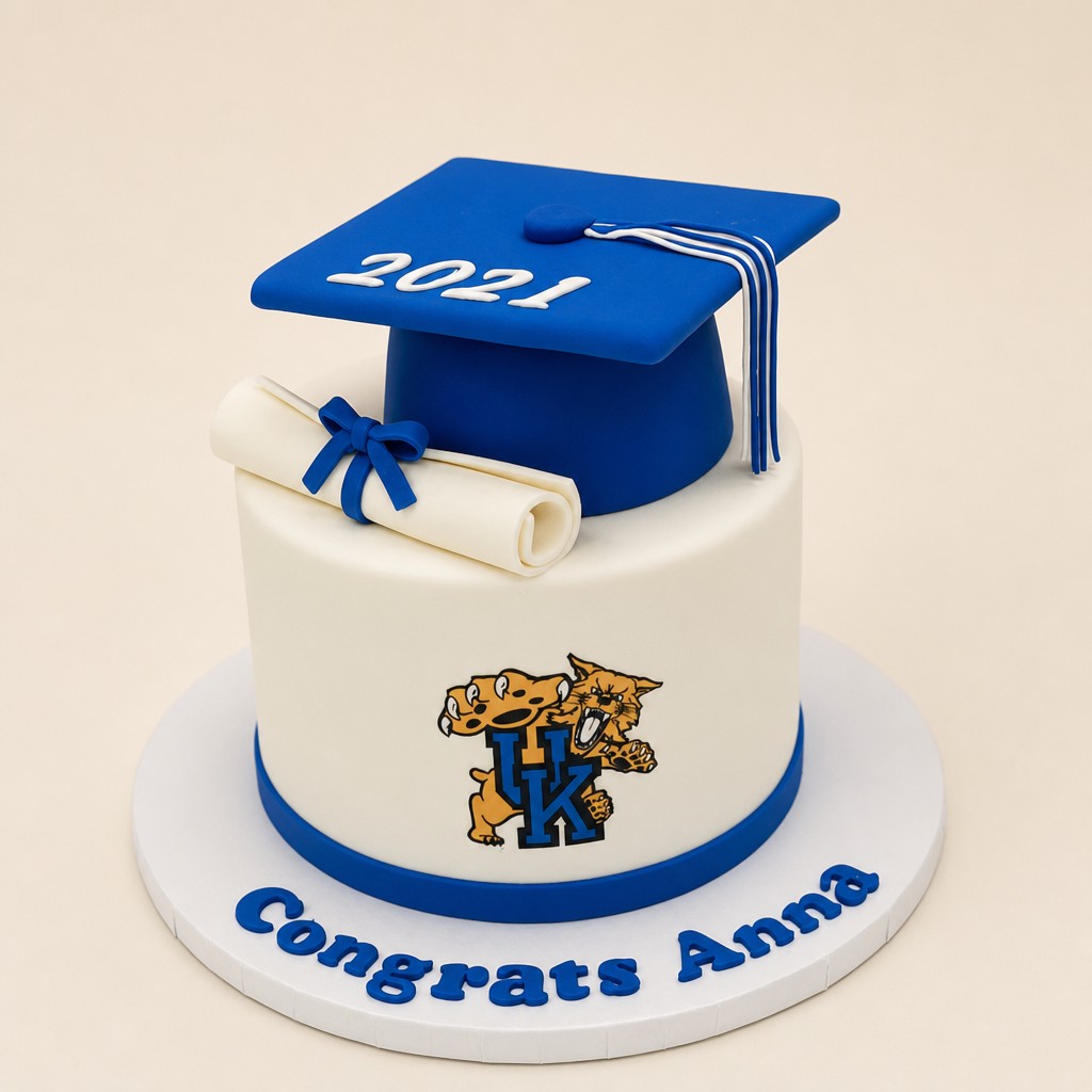 Graduation cake by Sweet Escape Cake Company, Indianapolis