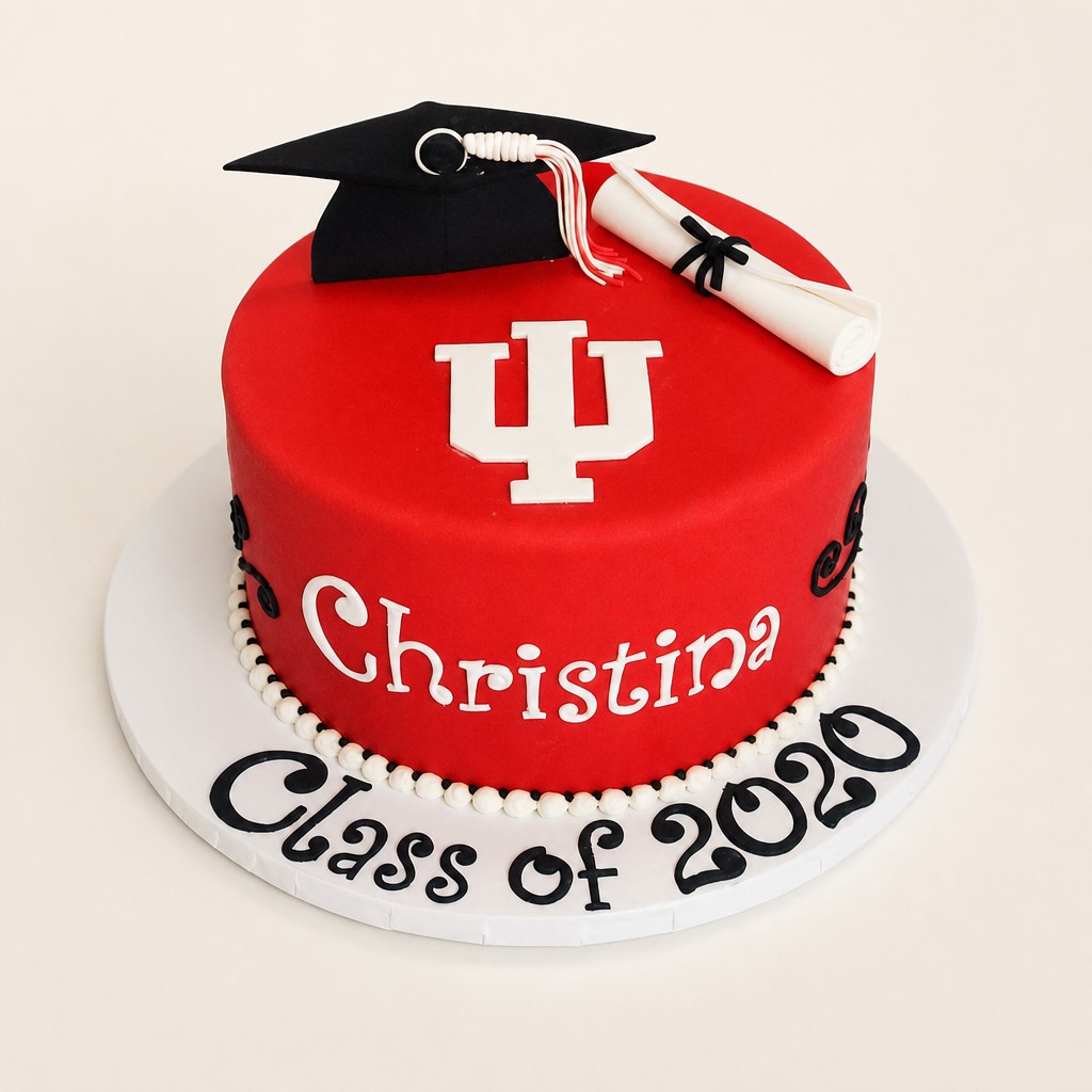 Graduation cake by Sweet Escape Cake Company, Indianapolis