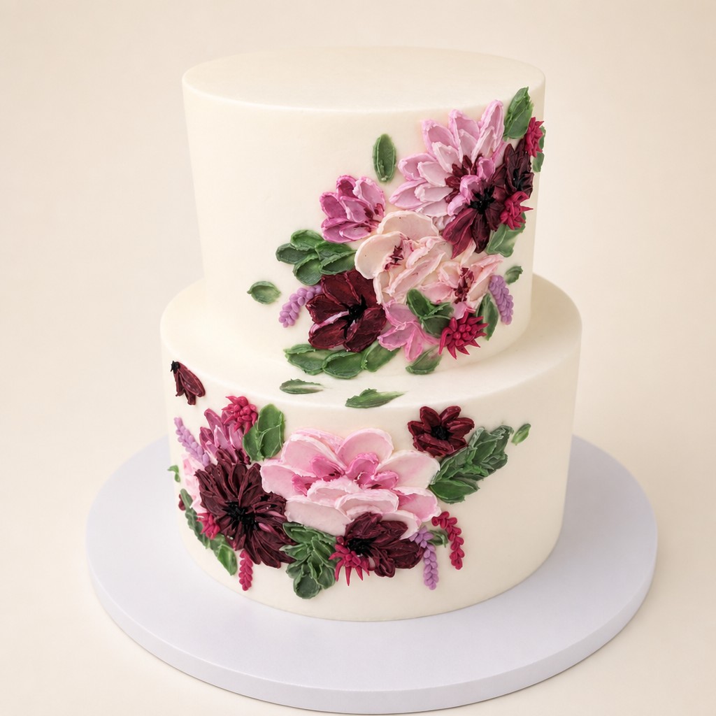 Wedding cake by Sweet Escape Cake Company, Indianapolis
