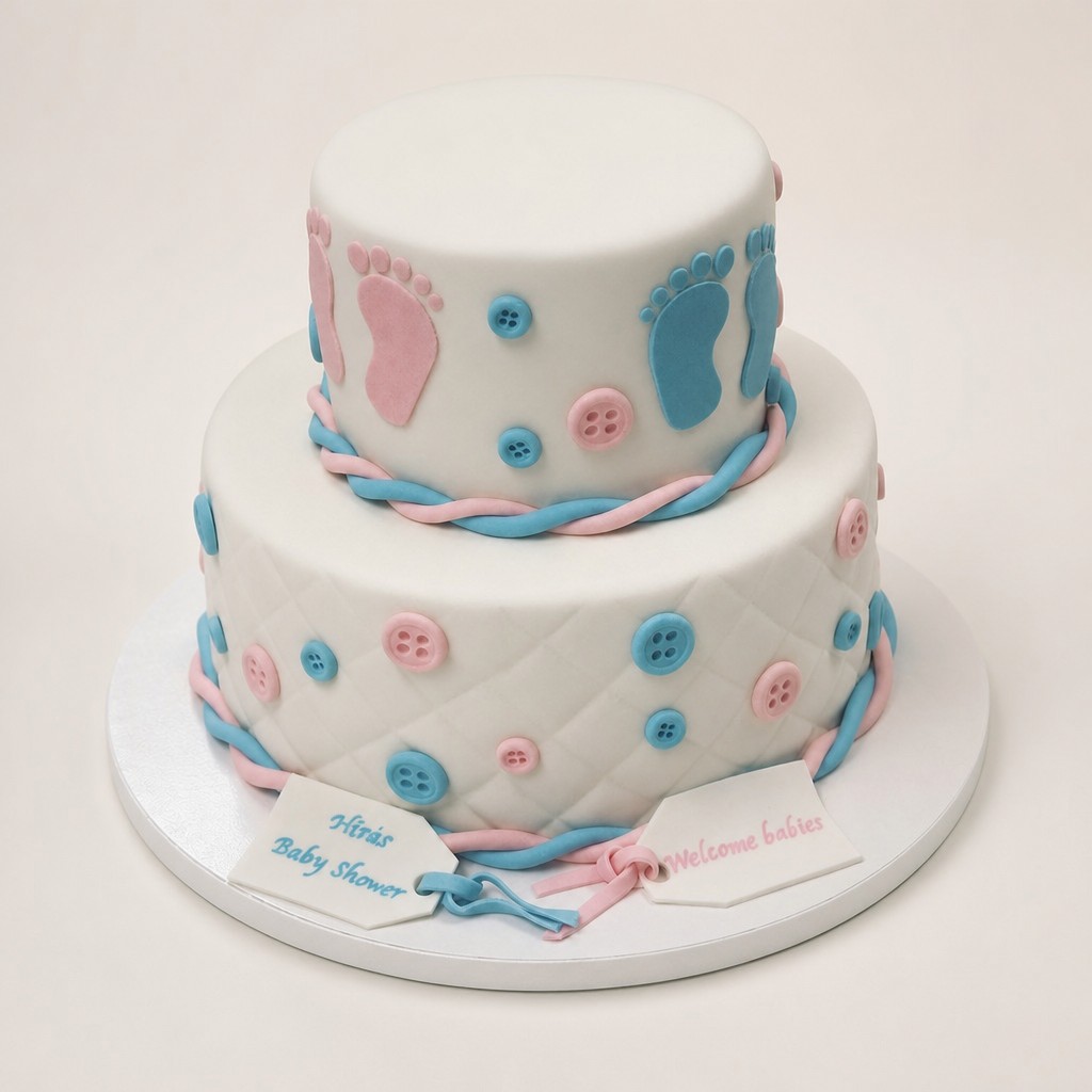 Baby shower cake by Sweet Escape Cake Company, Indianapolis