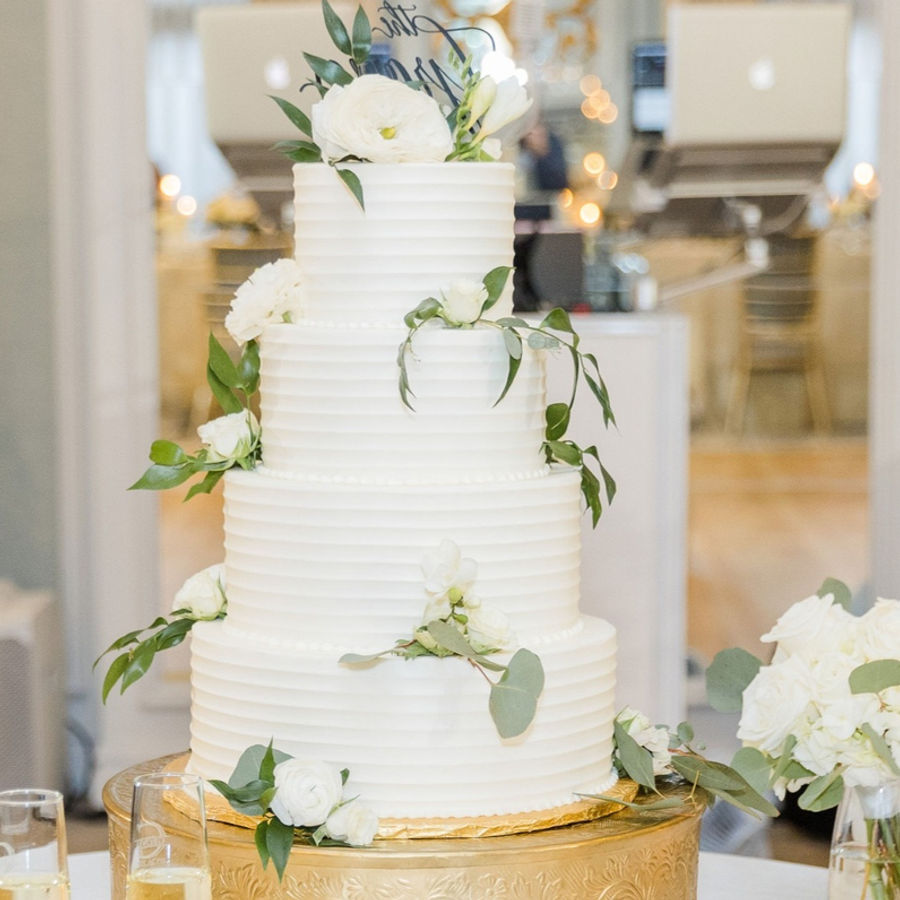 Wedding cake by Sweet Escape Cake Company, Indianapolis