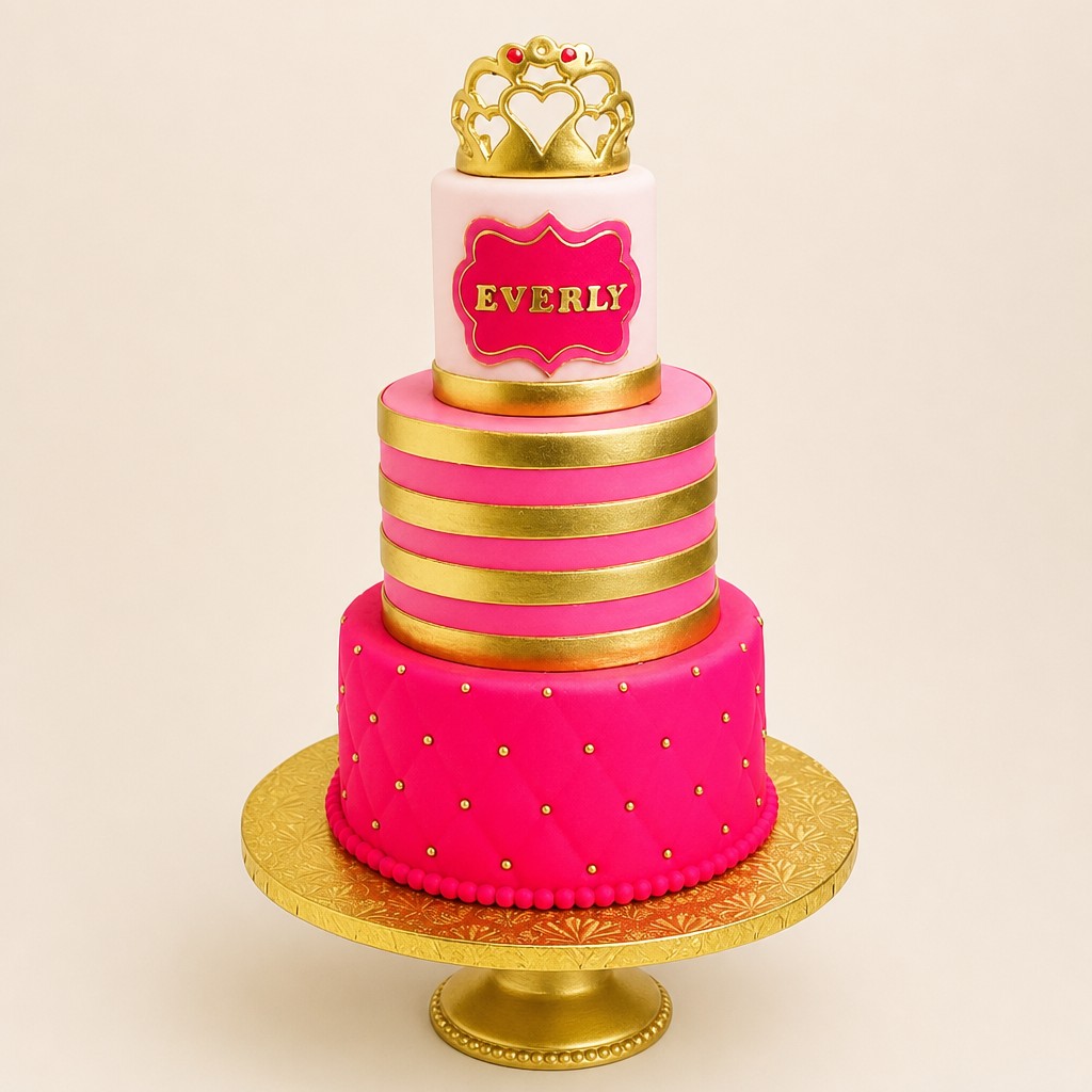 Birthday cake by Sweet Escape Cake Company, Indianapolis