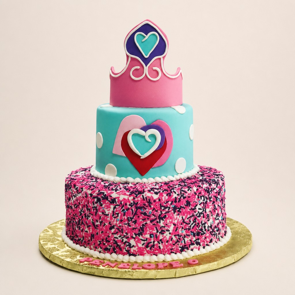 Birthday cake by Sweet Escape Cake Company, Indianapolis