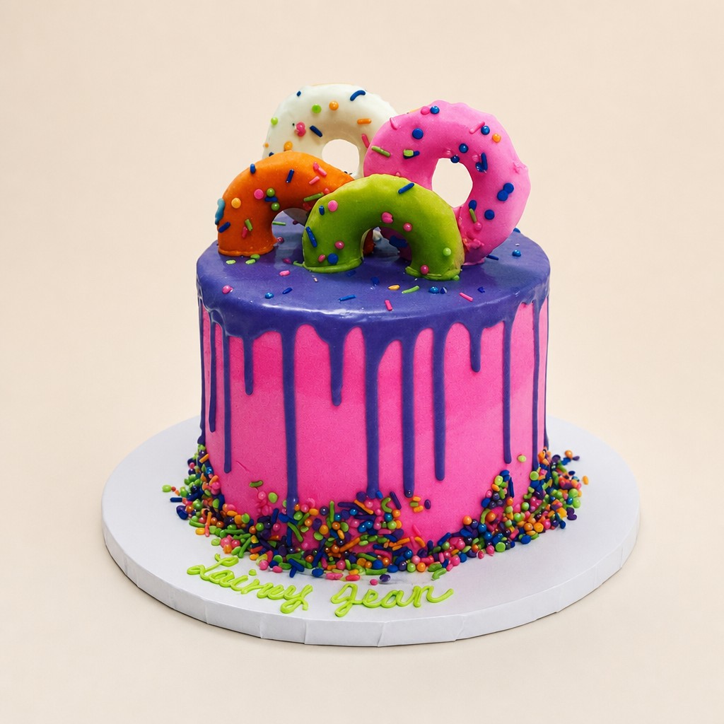 Birthday cake by Sweet Escape Cake Company, Indianapolis