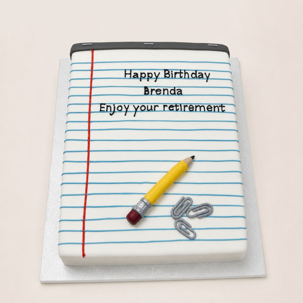 Retirement cake by Sweet Escape Cake Company, Indianapolis