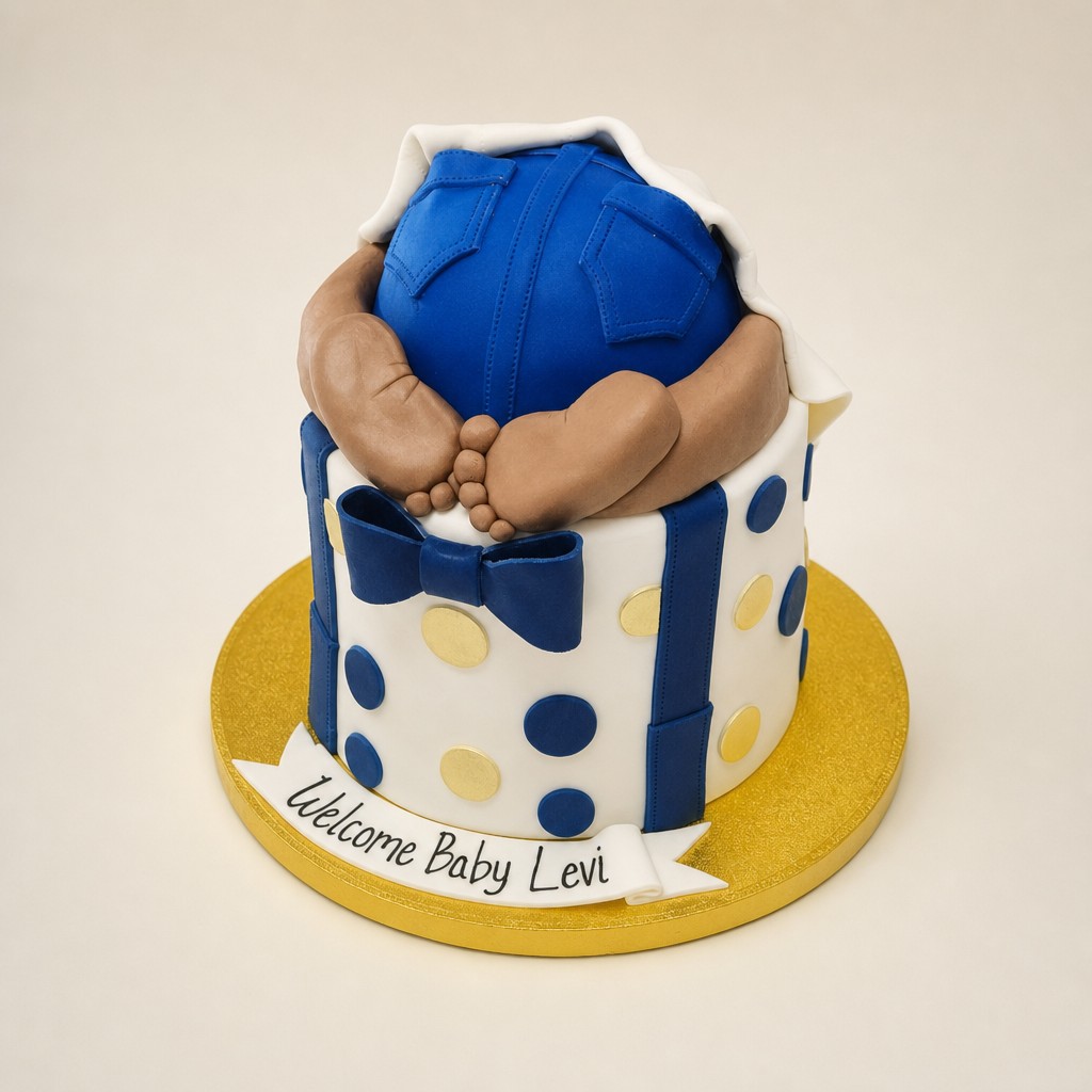 Baby shower cake by Sweet Escape Cake Company, Indianapolis