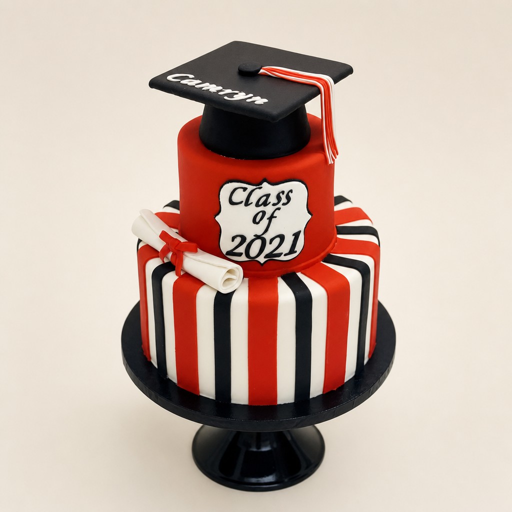 Graduation cake by Sweet Escape Cake Company, Indianapolis