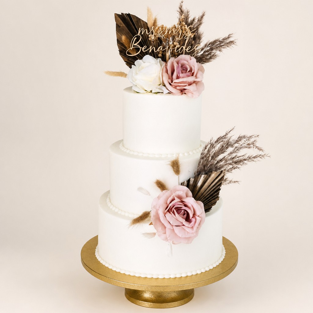 Wedding cake by Sweet Escape Cake Company, Indianapolis