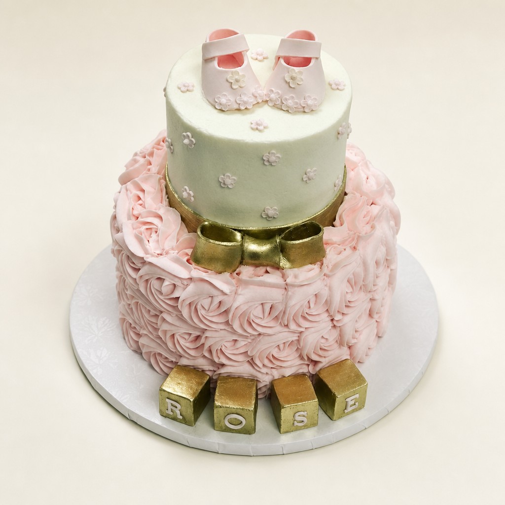Baby shower cake by Sweet Escape Cake Company, Indianapolis