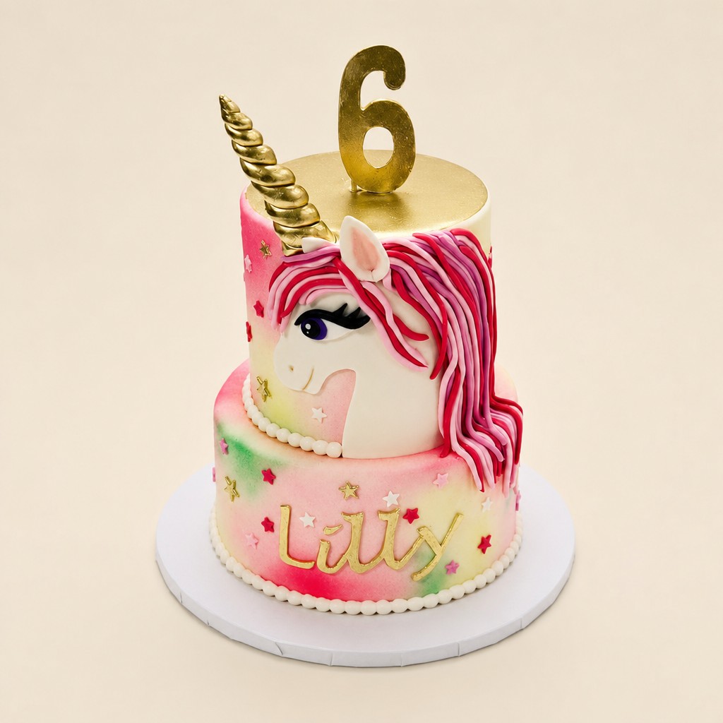 Birthday cake by Sweet Escape Cake Company, Indianapolis