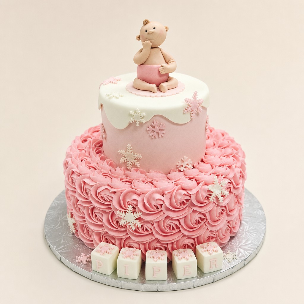 Baby shower cake by Sweet Escape Cake Company, Indianapolis