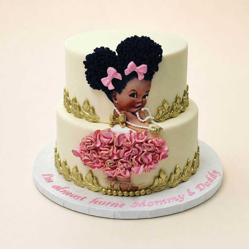 Baby shower cake by Sweet Escape Cake Company, Indianapolis