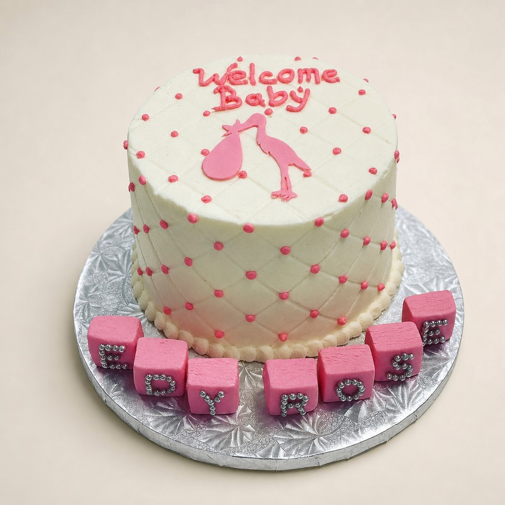 Baby shower cake by Sweet Escape Cake Company, Indianapolis