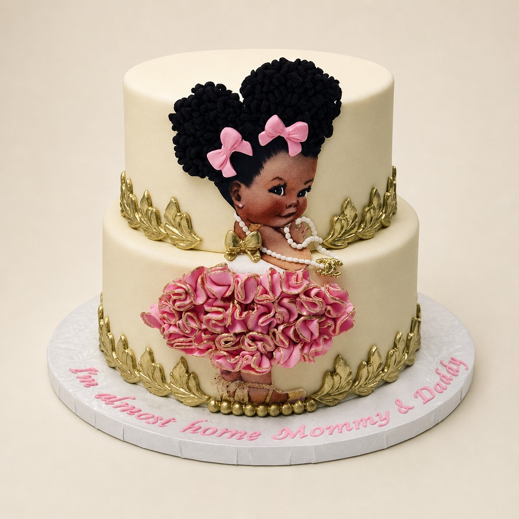 Baby shower cake by Sweet Escape Cake Company, Indianapolis