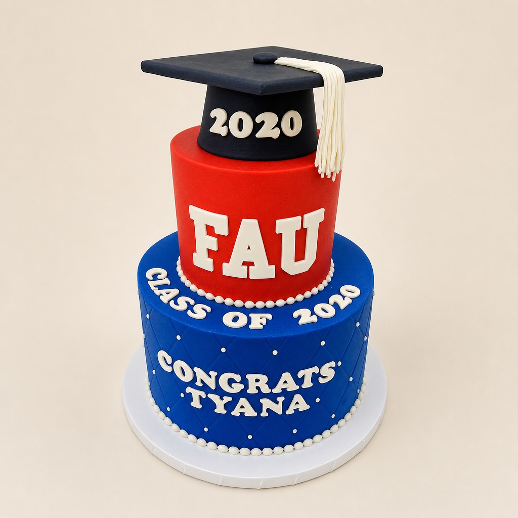 Graduation cake by Sweet Escape Cake Company, Indianapolis