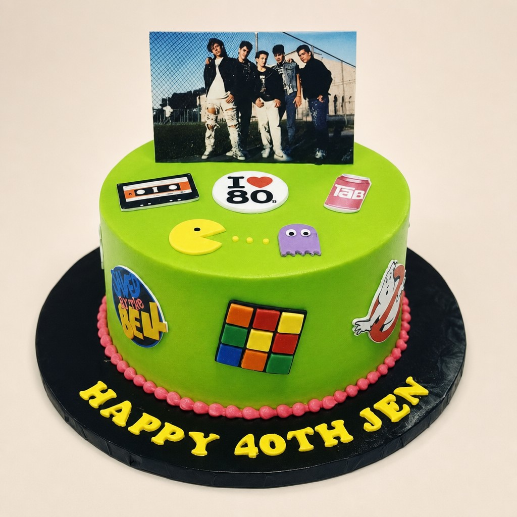 Birthday cake by Sweet Escape Cake Company, Indianapolis