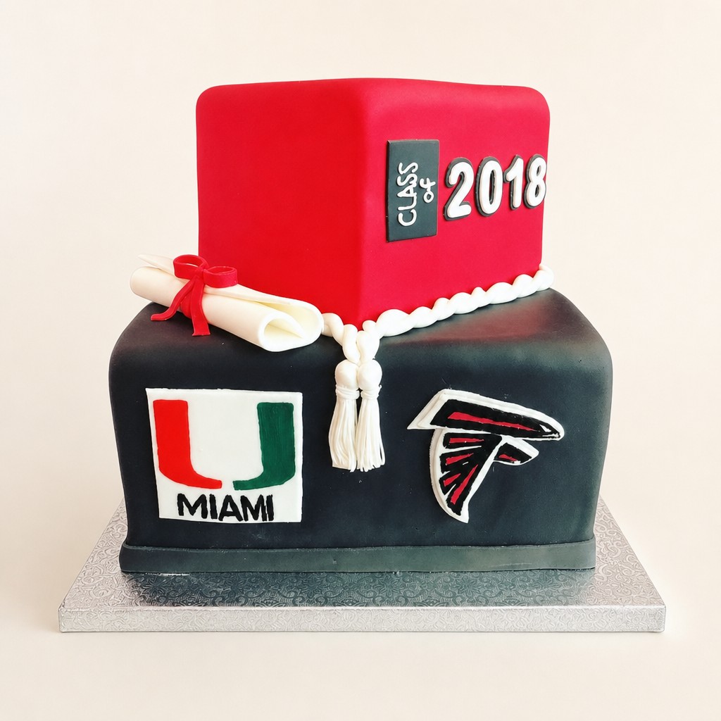 Graduation cake by Sweet Escape Cake Company, Indianapolis