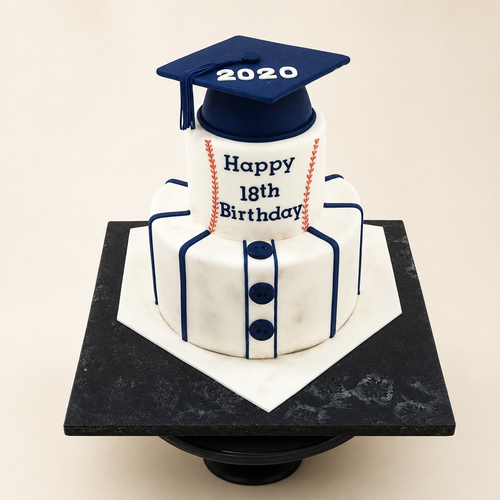 Graduation cake by Sweet Escape Cake Company, Indianapolis