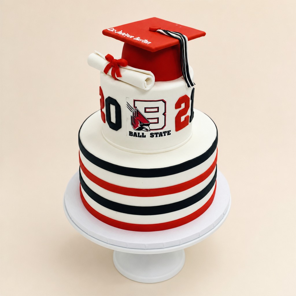 Graduation cake by Sweet Escape Cake Company, Indianapolis
