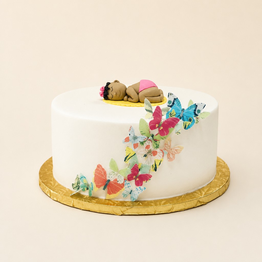 Baby shower cake by Sweet Escape Cake Company, Indianapolis