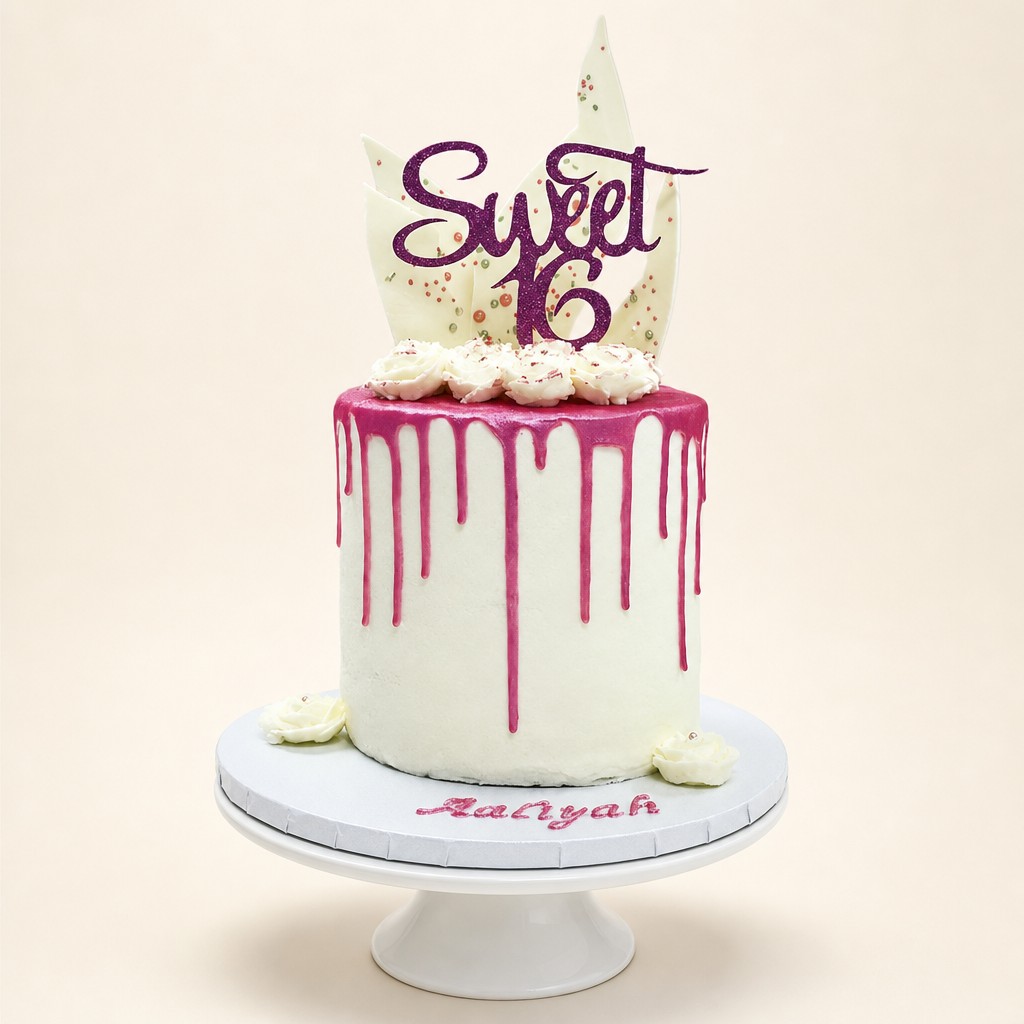 Birthday cake by Sweet Escape Cake Company, Indianapolis