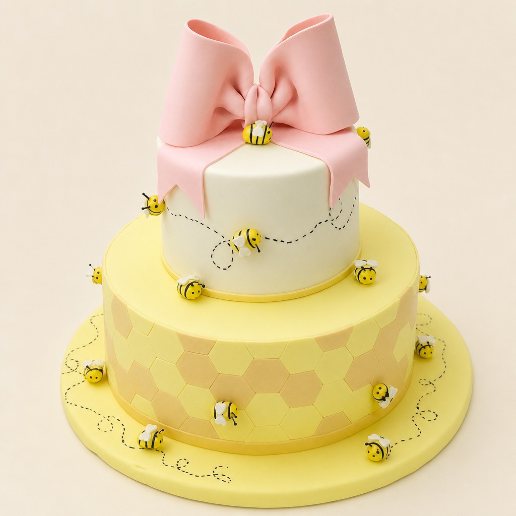 Baby shower cake by Sweet Escape Cake Company, Indianapolis