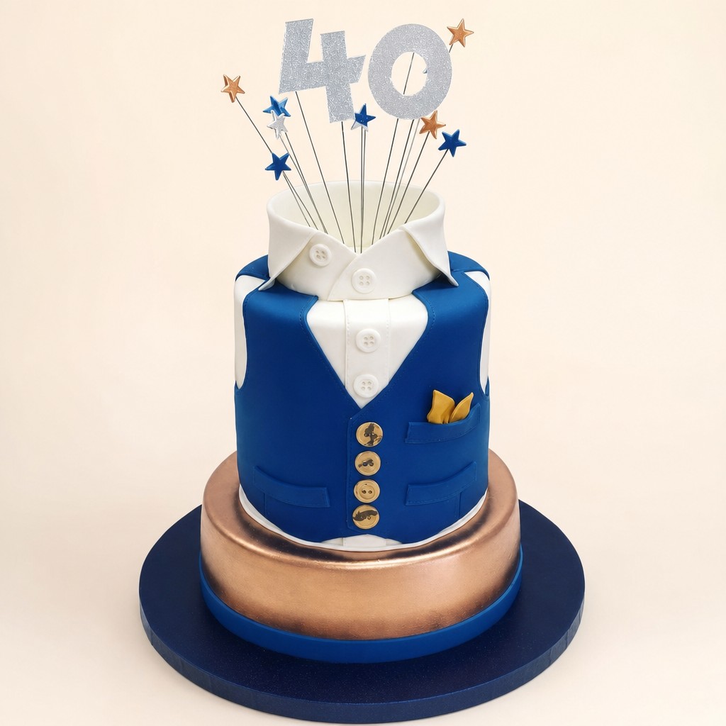 Birthday cake by Sweet Escape Cake Company, Indianapolis