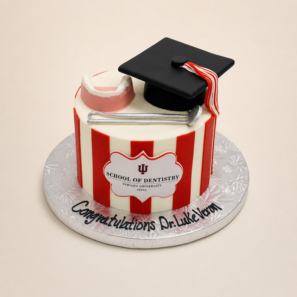 Graduation cake by Sweet Escape Cake Company, Indianapolis