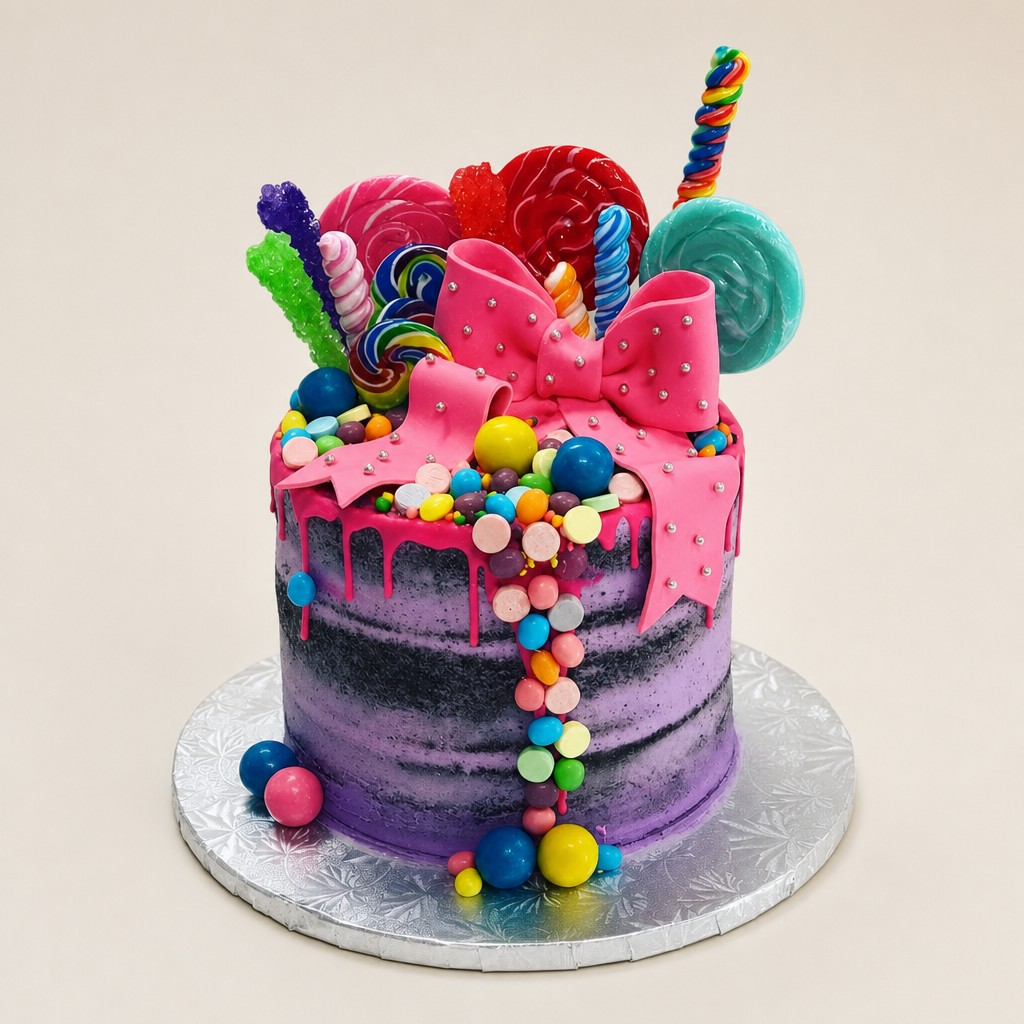 Birthday cake by Sweet Escape Cake Company, Indianapolis