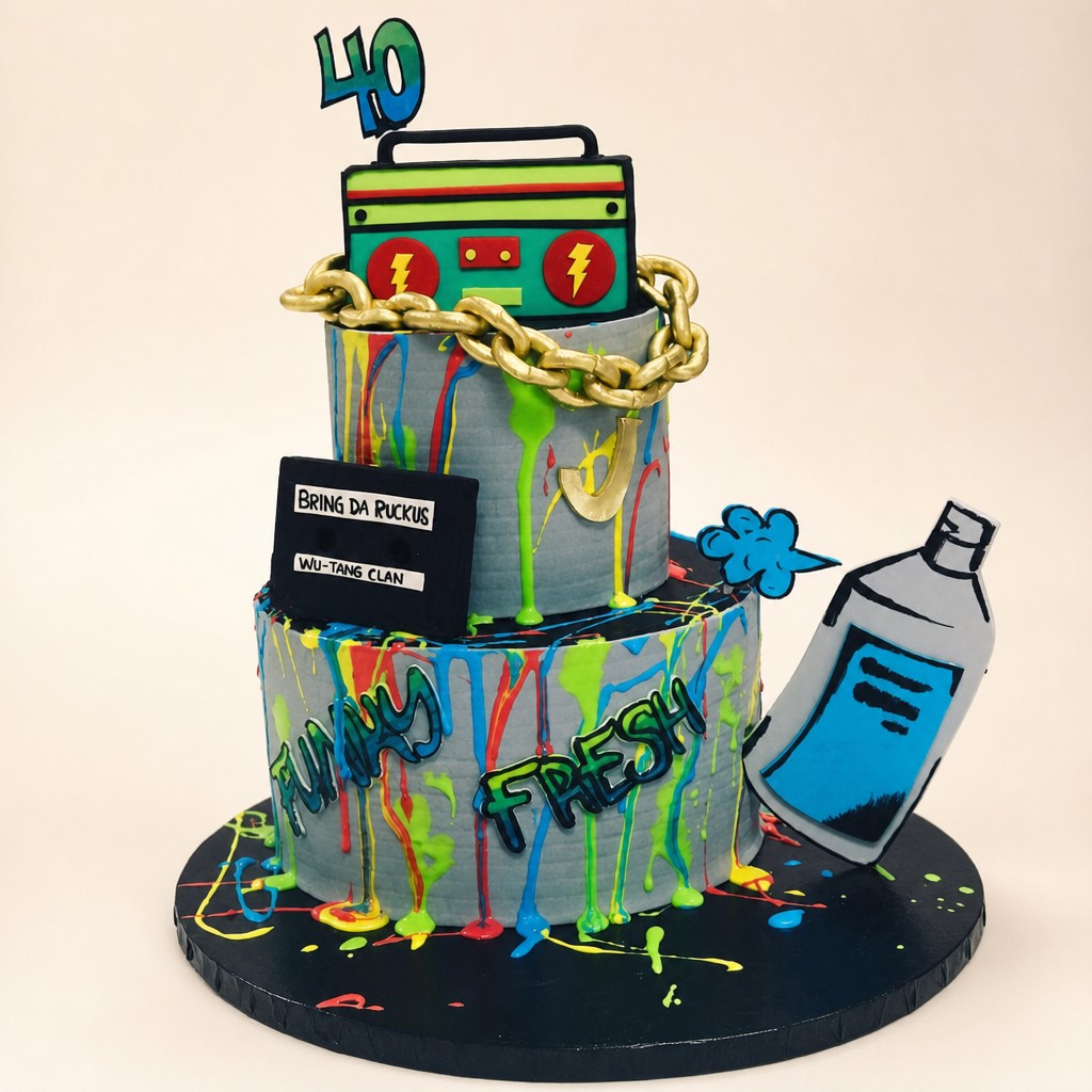 Birthday cake by Sweet Escape Cake Company, Indianapolis