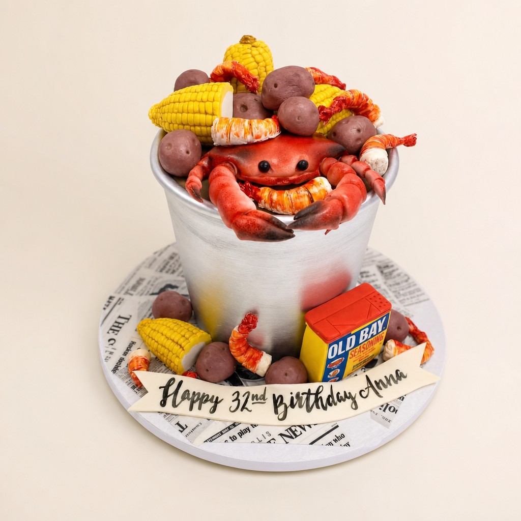 Birthday cake by Sweet Escape Cake Company, Indianapolis