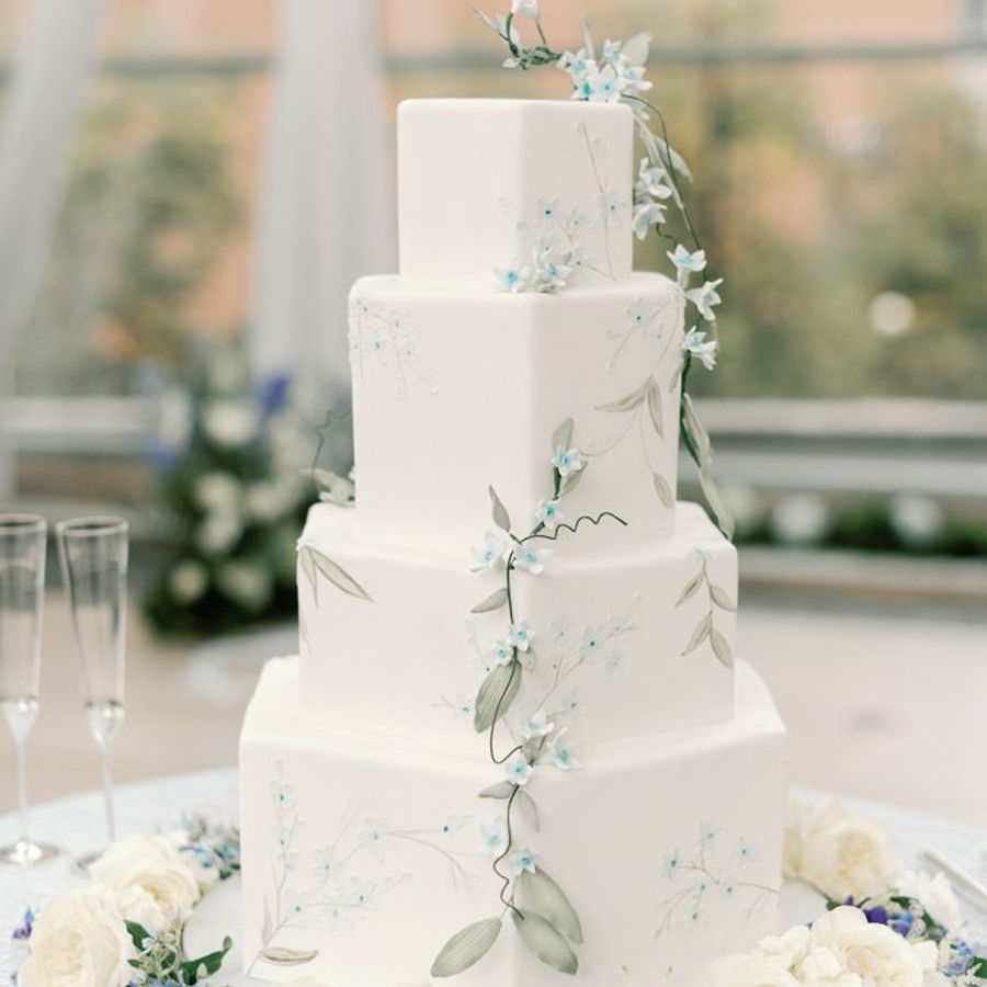 Wedding cake by Sweet Escape Cake Company, Indianapolis