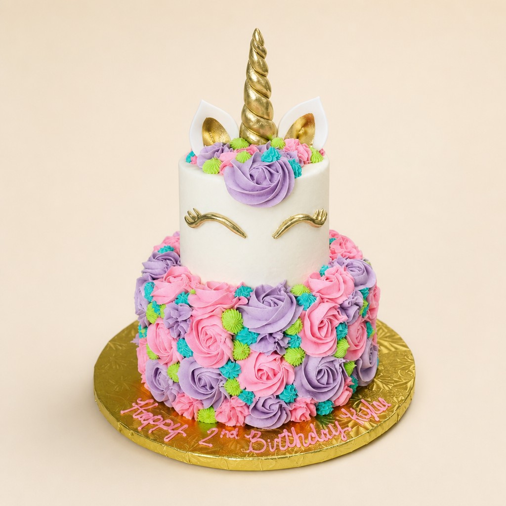 Birthday cake by Sweet Escape Cake Company, Indianapolis