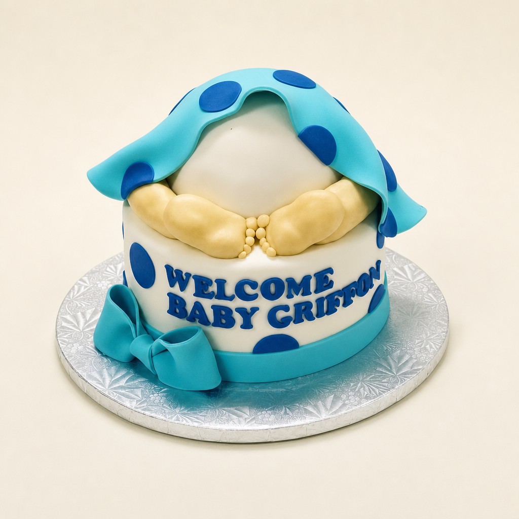 Baby shower cake by Sweet Escape Cake Company, Indianapolis