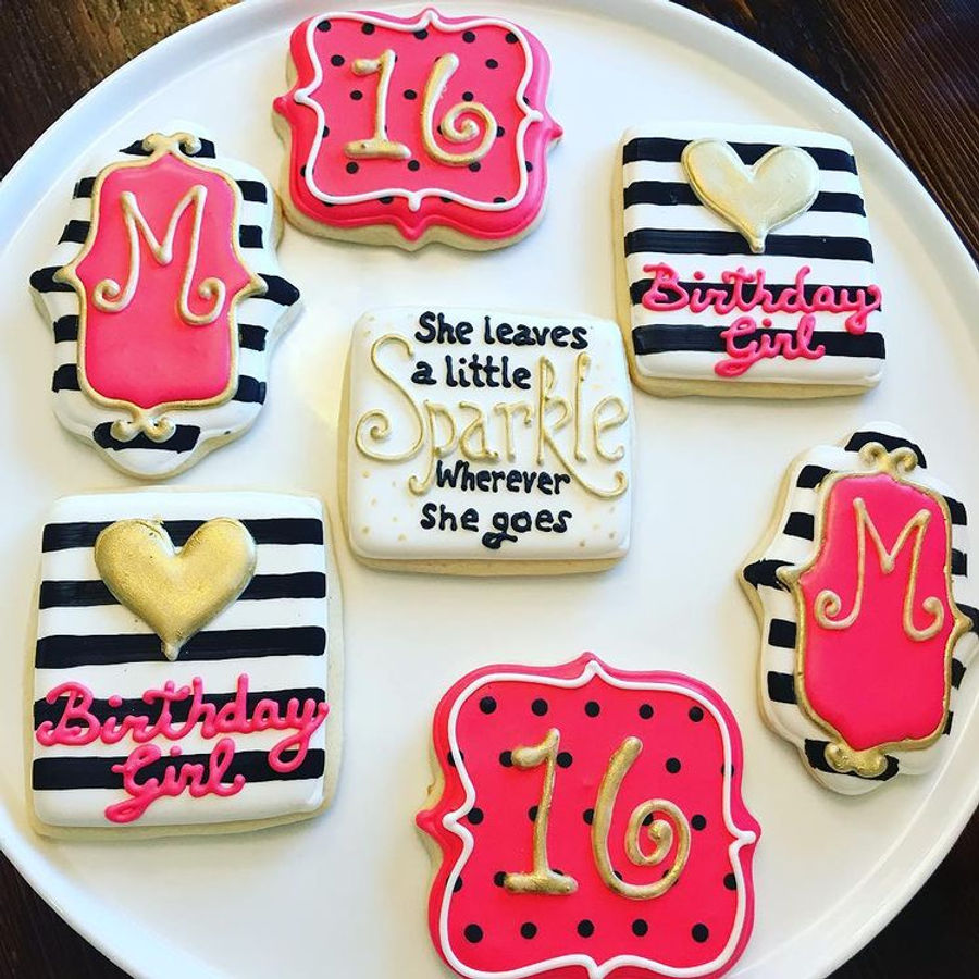 Decorated cookies by Sweet Escape Cake Company, Indianapolis