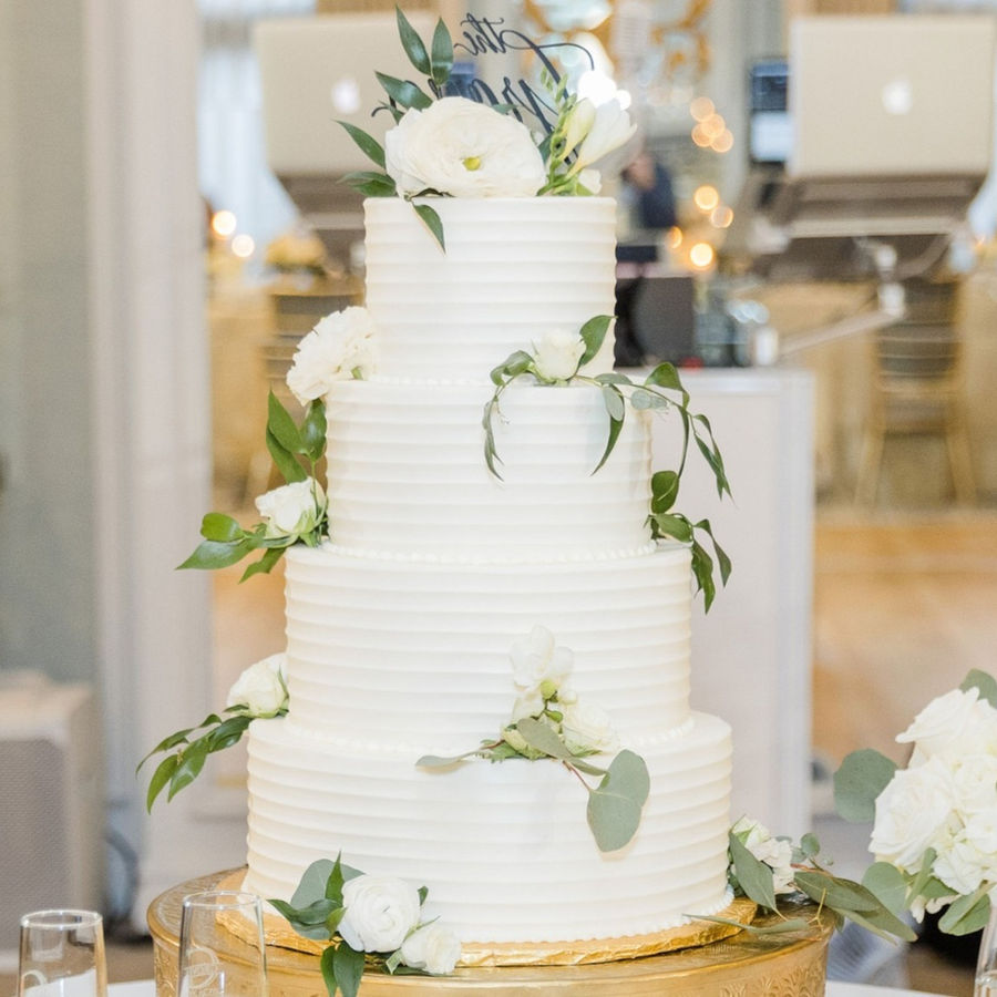 Wedding cake by Sweet Escape Cake Company, Indianapolis