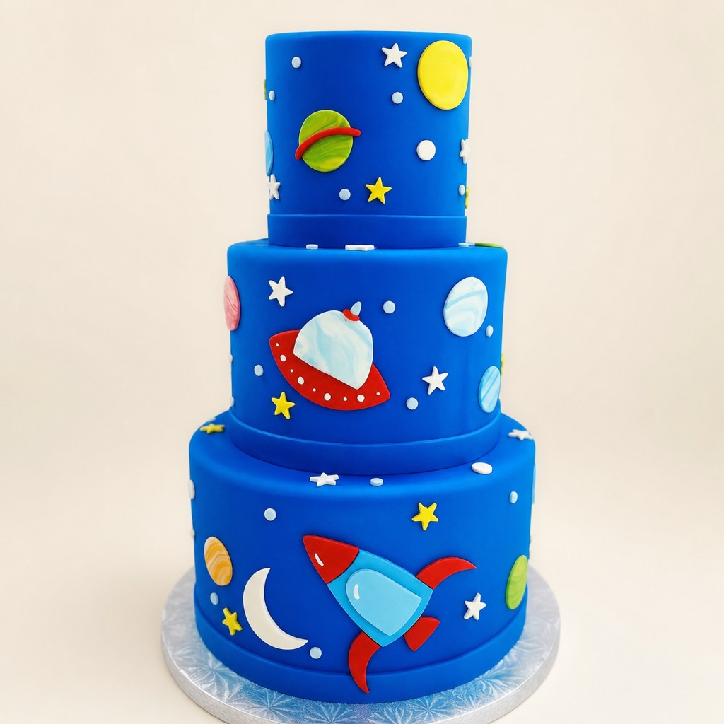 Birthday cake by Sweet Escape Cake Company, Indianapolis