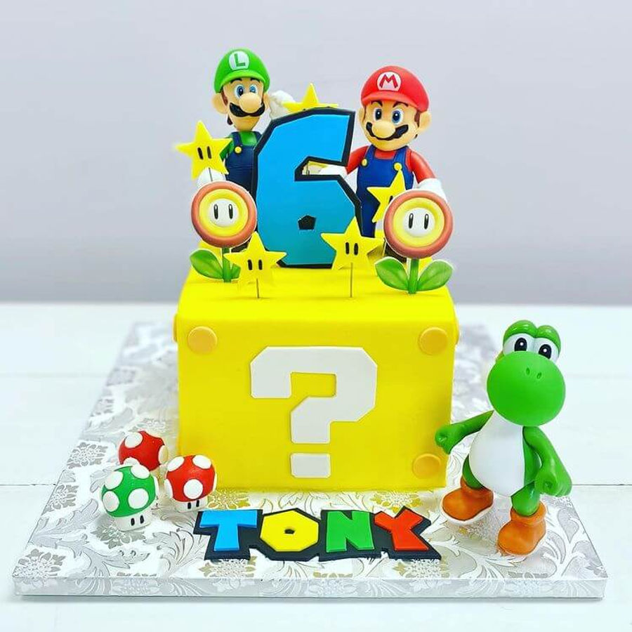 Birthday cake by Sweet Escape Cake Company, Indianapolis