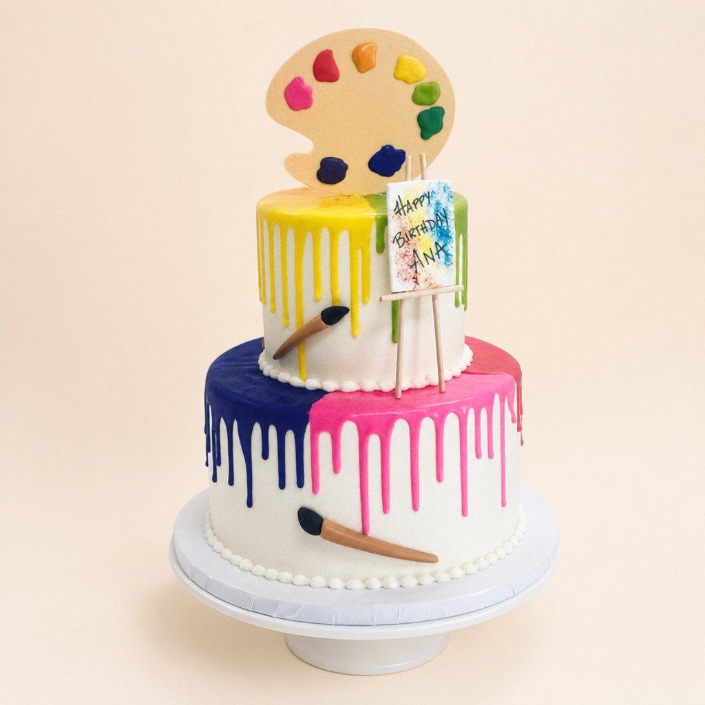 Birthday cake by Sweet Escape Cake Company, Indianapolis