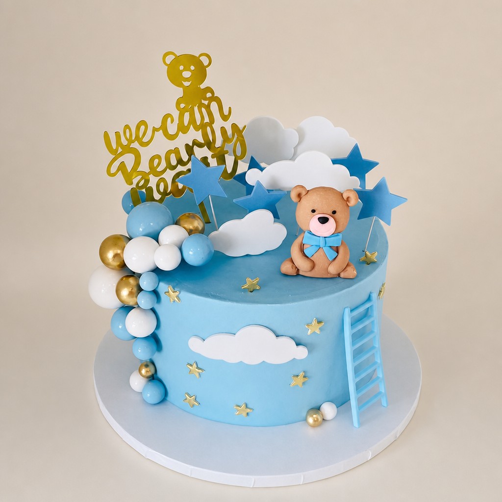 Baby shower cake by Sweet Escape Cake Company, Indianapolis